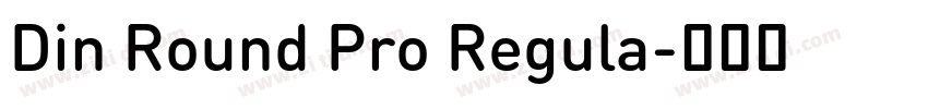 Din Round Pro Regula字体转换